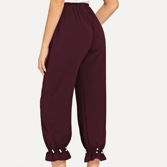 BRAND NEW Pearl Beaded Fluted Pants - Picture 2 of 4